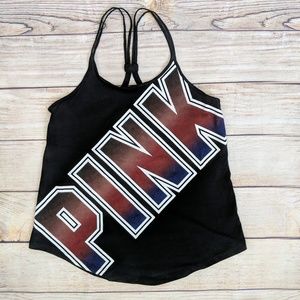 PINK Victoria's Secret sz XS y-back logo tank top